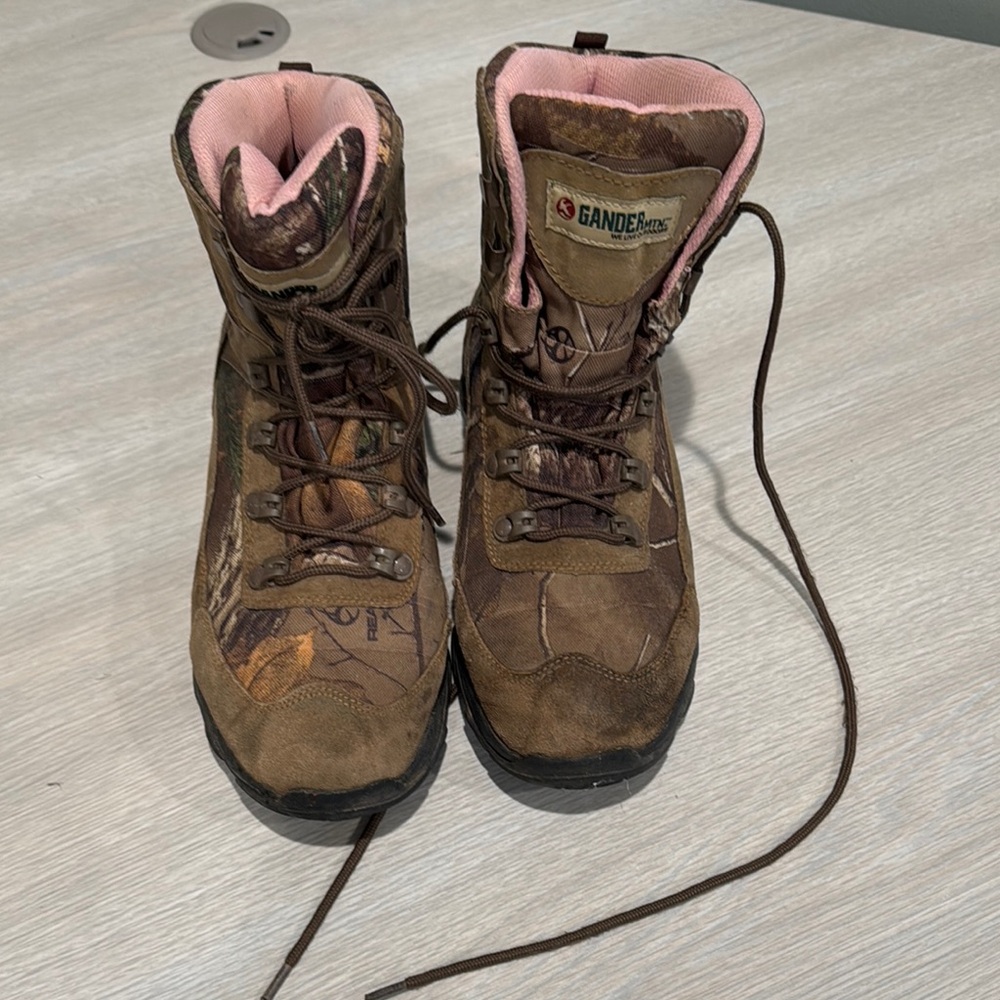 Gander Mountain women’s camo, waterproof boots